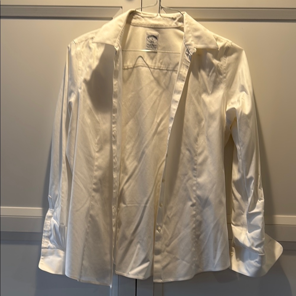 Brooks Brothers women’s white button blouse